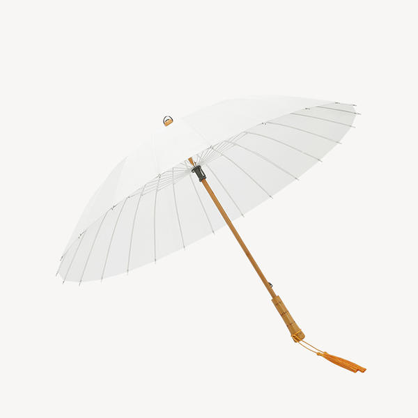 Japanese Multi Color Automatic Straight Umbrella Wedding Travel Wooden Umbrella For Rain