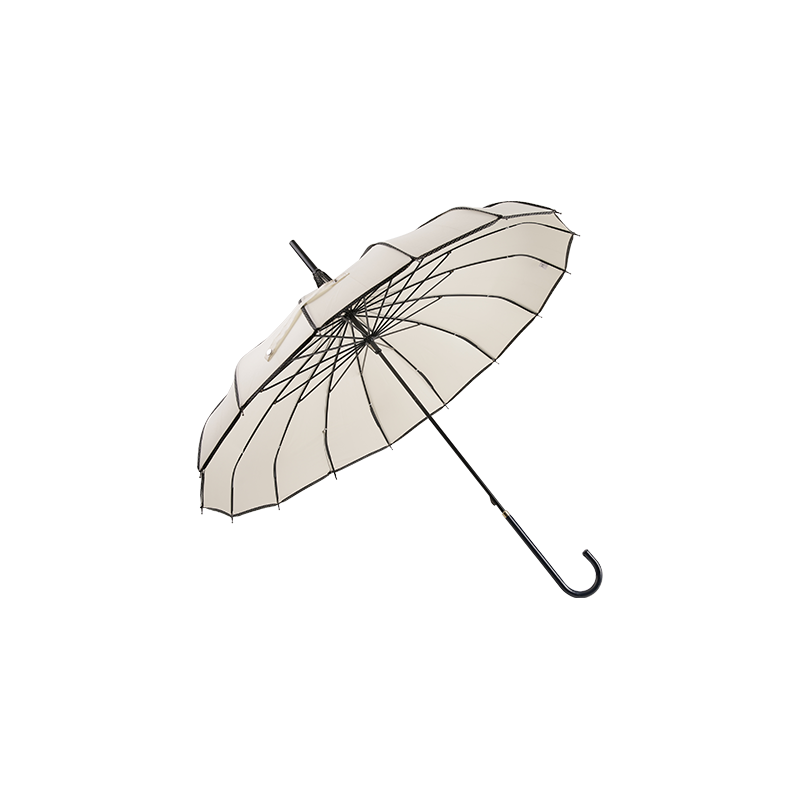 55CMx8K ladies white pagoda umbrella straight automatic windproof TXC-096