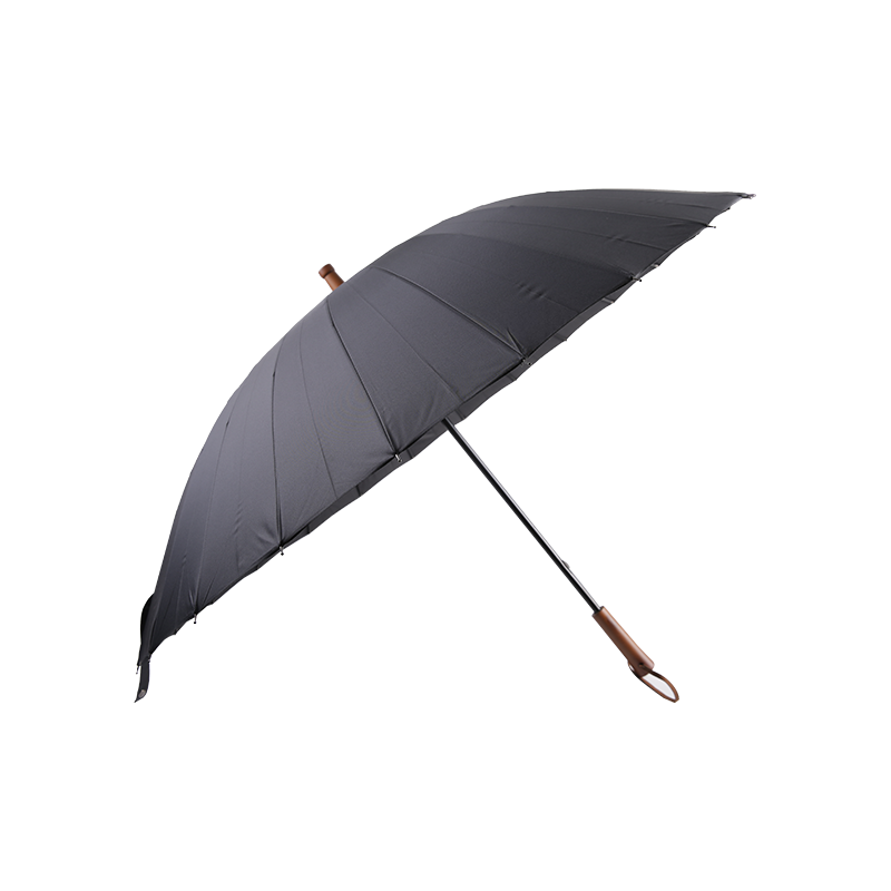 68.5CMx24K hand open wooden handle umbrella TXB-073