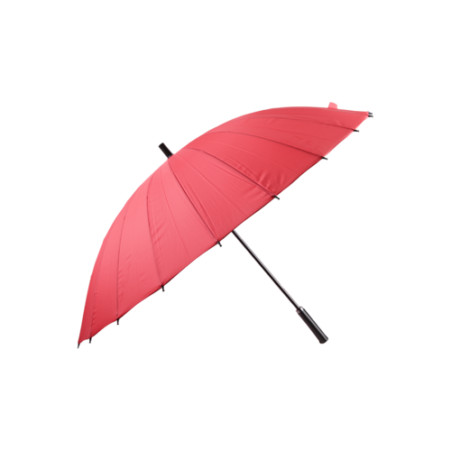 63.5CMx24K Red Hand Open Straight Umbrella Outdoor Big Umbrella  TXB-072