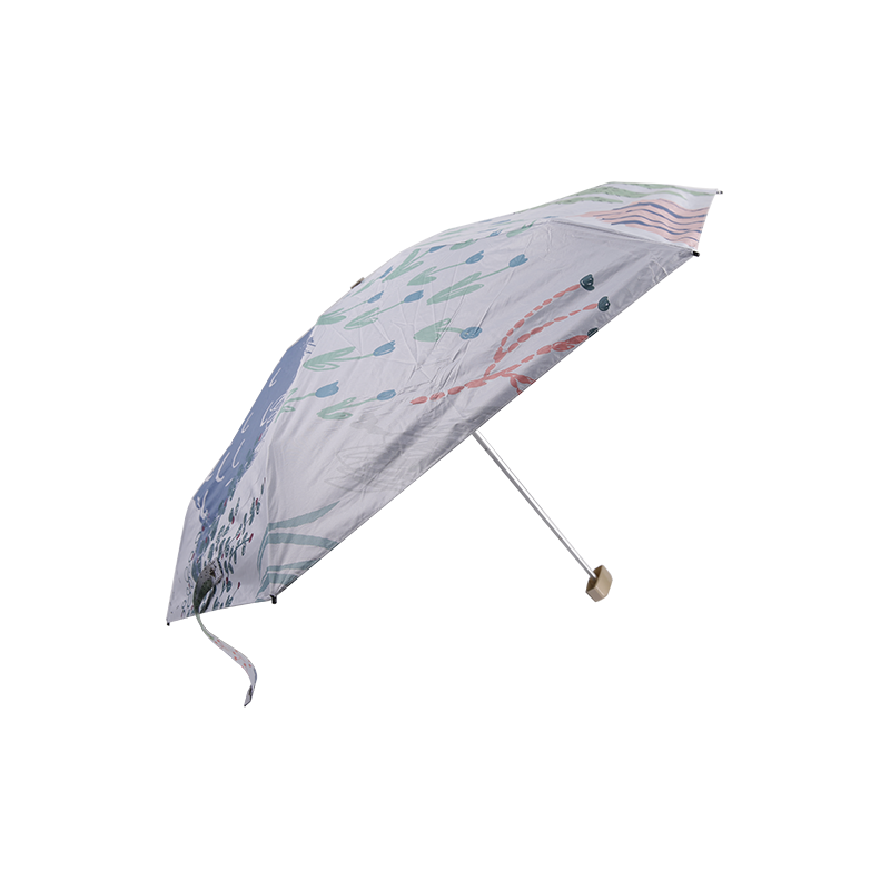 48CMx6K women sun umbrella sunshade five fold portable hand open umbrella small TXW-053