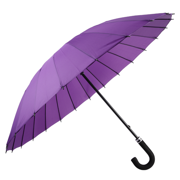 24K Automatic Straigjt Umbrella With J Handle