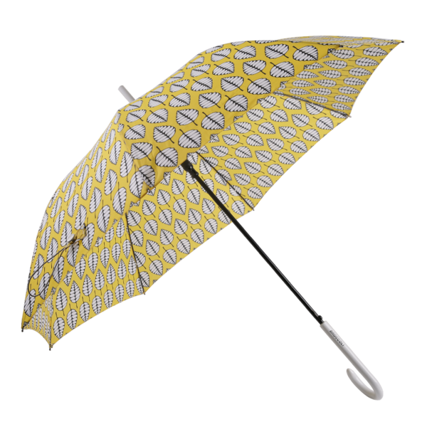 55CMx8K Automatic Yellow Ladies Straight Umbrella with J Handle TXC-105