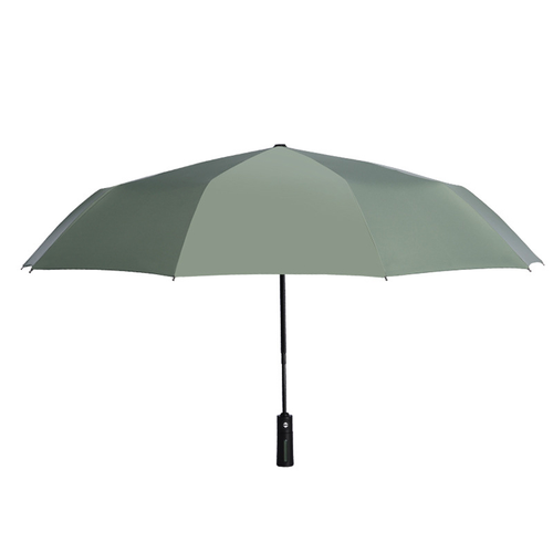 Automatic Open Handle Windproof Three Folding Umbrella Rain And Sun Advertising Umbrella