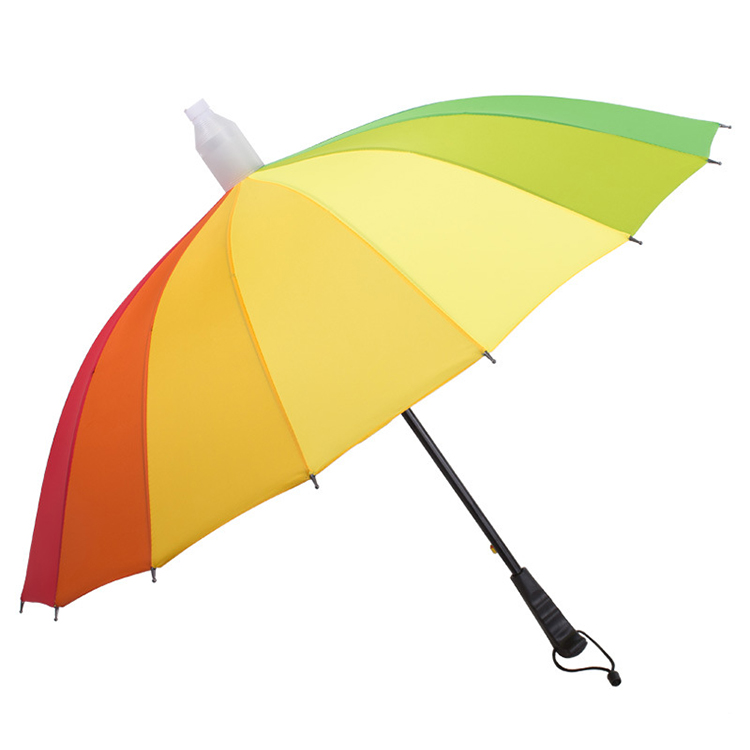 Automatic Open Straight Umbrella Long Handle Man Lady Gift Umbrella With Plastic Waterproof Cover